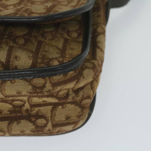 Christian Dior Trotter Canvas Shoulder Bag Brown Auth bs10601 - Picture 10 of 16